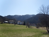 Les sommets enneigés du Ballon de Servance, depuis Saint-Maurice-sur-Moselle